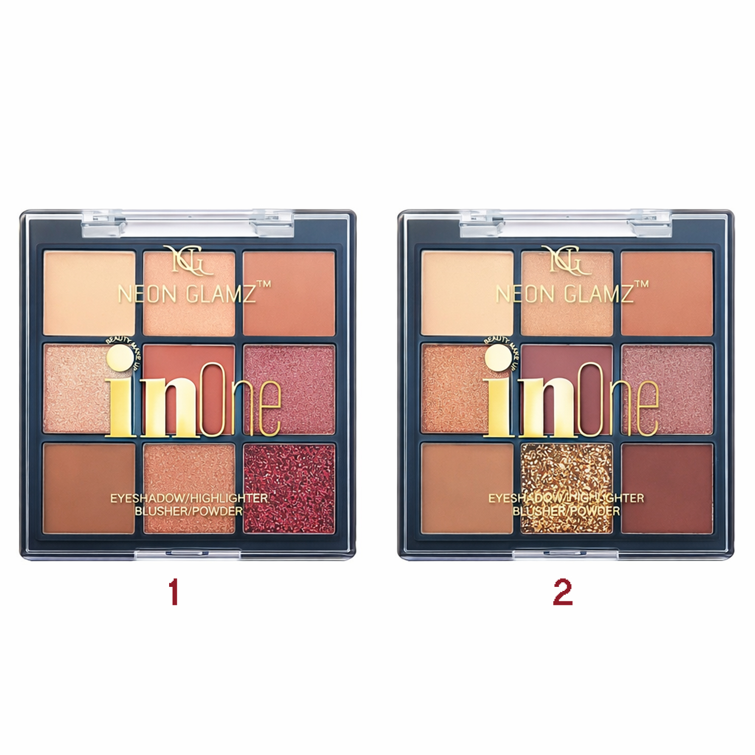 Celeb 4 in 1 Makeup Kit- Eye Shadow, Highlighter, Blusher and Compact Powder